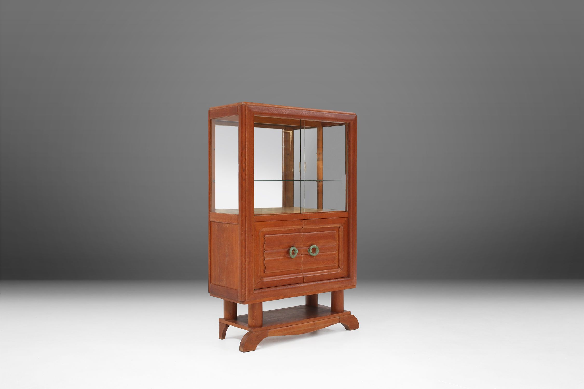 Art Deco Vitrine Cabinet Attributed to Gaston Poisson, France 1940sthumbnail